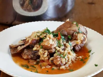 Мясо с перловой крупой