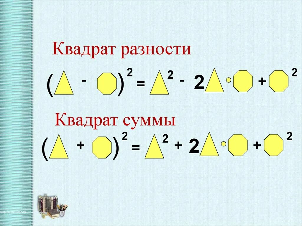 Квадрат суммы и квадрат разности. Квадрат суммы квадрат разности разность квадратов. Формулы квадрата суммы и квадрата разности. Квадрат суммы и сумма квадратов.