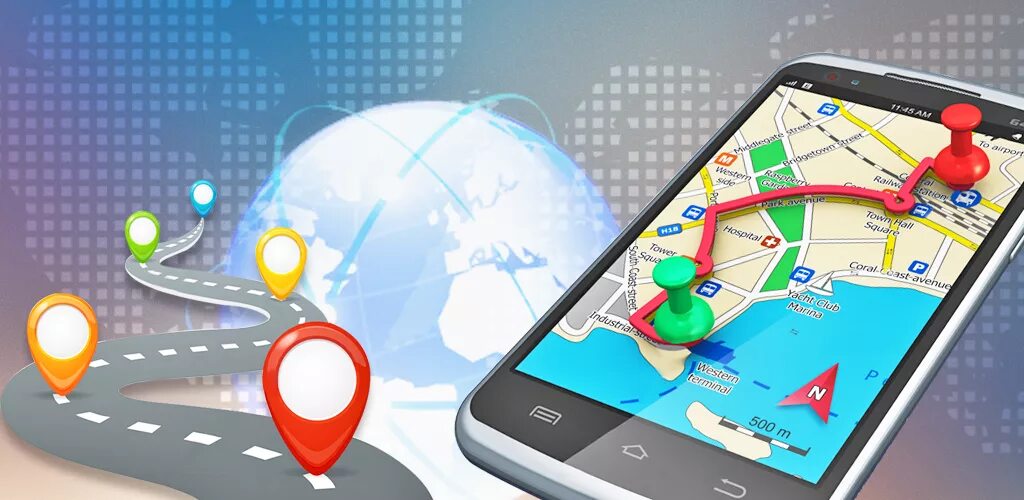 GPS карта. GPS маршрут. Путешествие и навигация. GPS карта картинка.