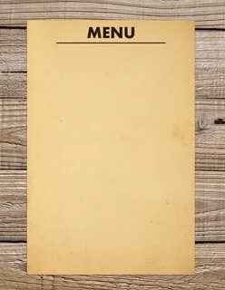 Empty menu