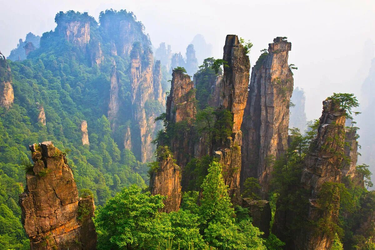 Основные горы китая. Горы Тяньцзи провинция Хунань. Национальный парк Чжанцзяцзе. Чжанцзяцзе (национальный Лесной парк). Национальный парк Чжанцзяцзе (провинция Хунань).