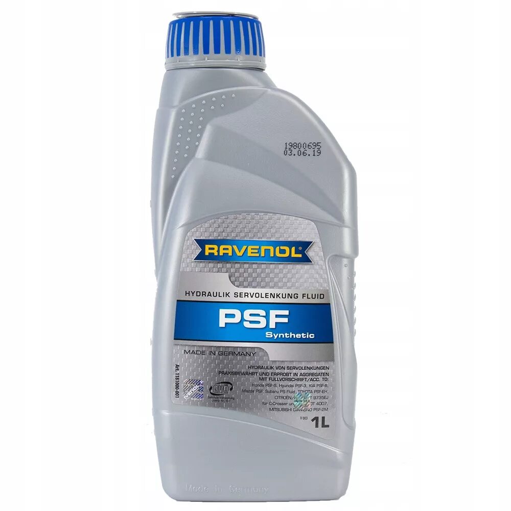 Psf fluid. Трансмиссионное масло ravenol psf. жидкость гур ravenol psf 1л. ravenol psf 3 артикул 1л. гидравлическая жидкость ravenol hydraulik psf fluid.