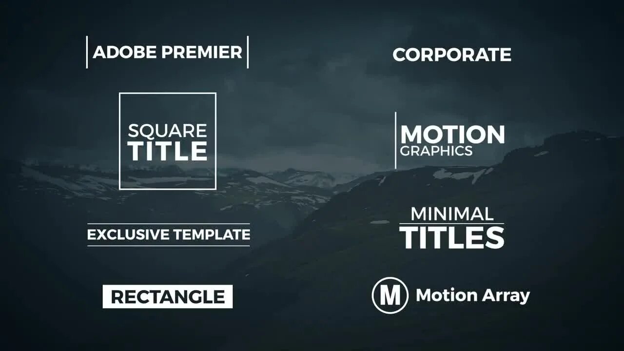 Motion title. Premiere pro templates. title в premiere pro. titles templates for premiere pro.
