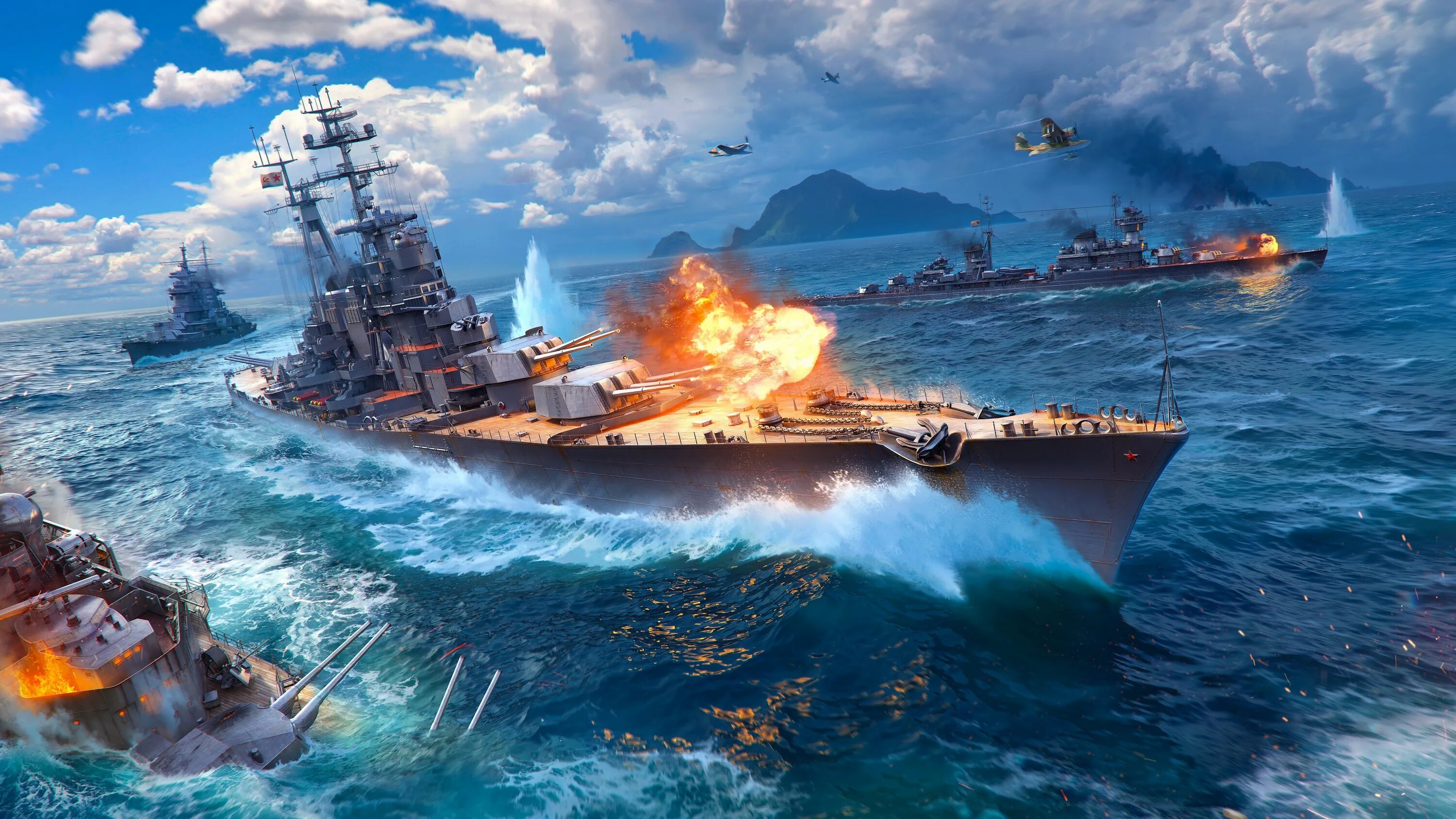 Игры корабли 4. Корабли игра World of Warships. Корабль военный ворлд оф варшипс. Морской бой World of Warships. Ворлд варшипс морские сражения.