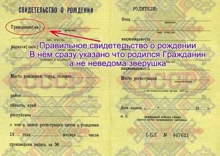 Номер свидетельства о рождении римские цифры