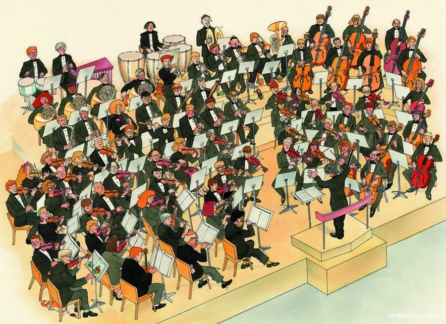 Оркестр подготовительная группа. Иллюстрация симфонического оркестра. Оркестр для детей. Оркестр иллюстрация. Музыканты оркестра.