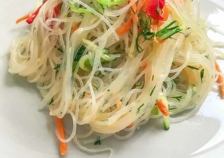 Лапша рисовая фунчоза с овощами