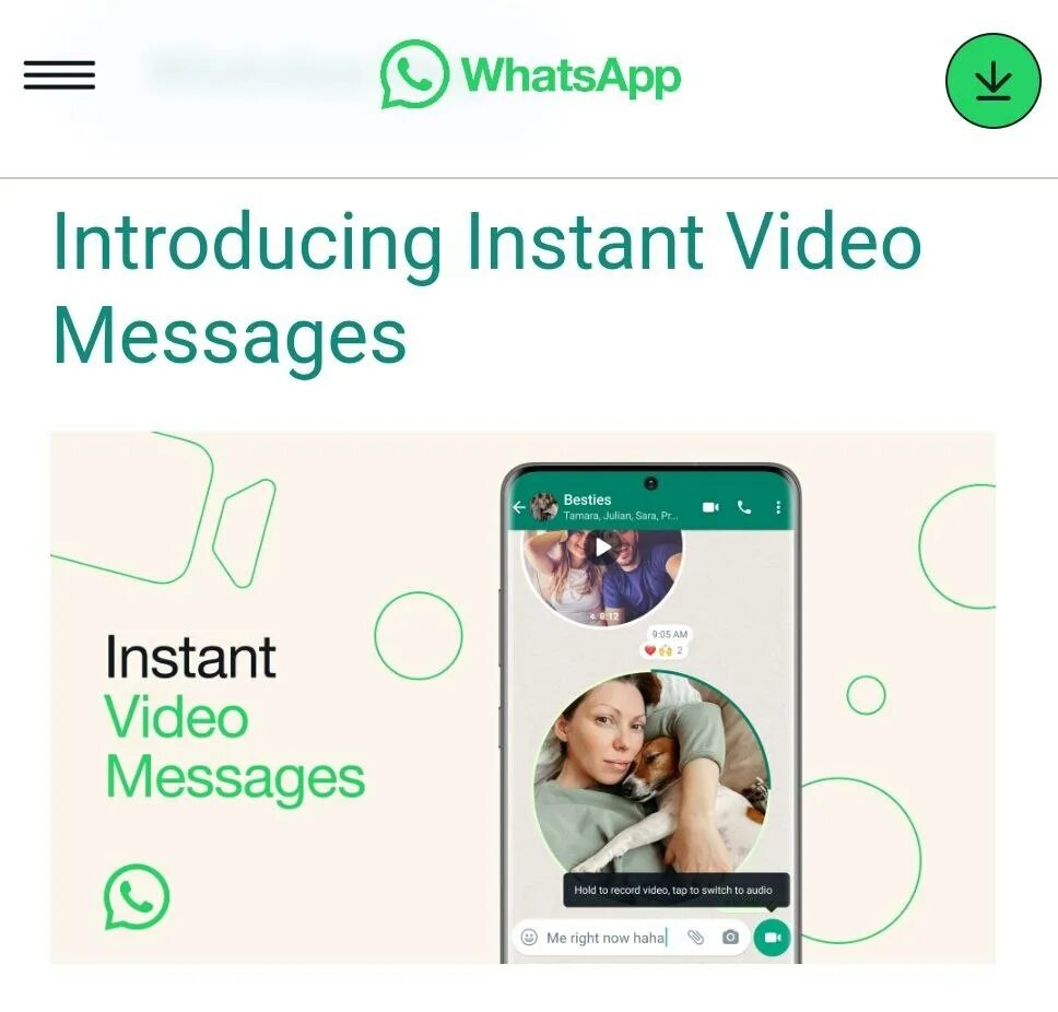 Ватсап нет кружочков. Ватсап в кружочке. в whatsapp появится новая функция. фото на ватсап. видеосообщение в ватсапе в кружочке.