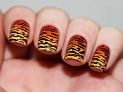 Ногти тигровые