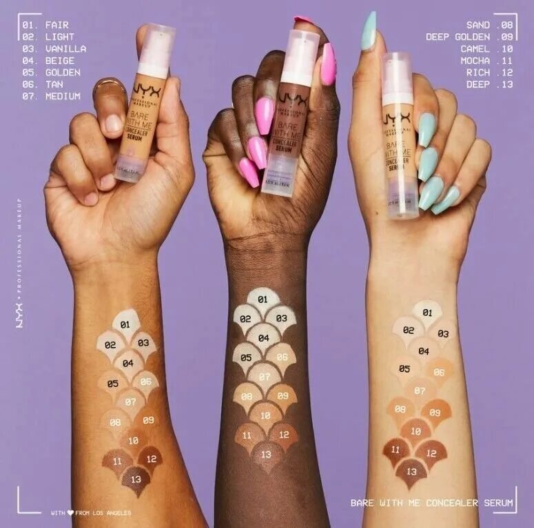 Nyx консилер bare with me оттенки. Nyx professional make up bare with me concealer serum. консилер коллаген. консилер сыворотка для лица. Nyx bare with me concealer serum swatches.