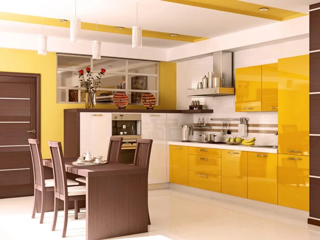 Какие цвета сочетаются на кухне. Желтые кухни. Кухня в желтом цвете. Кухня в желто-коричневых тонах. Кухонный гарнитур желтого цвета.