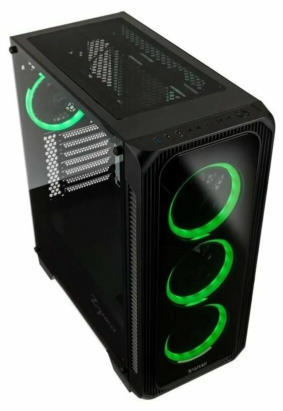 Zalman z7 neo как снять переднее стекло Компьютерный корпус Zalman Z7 NEO, черный (Z7 NEO) купить в интернет-магазине