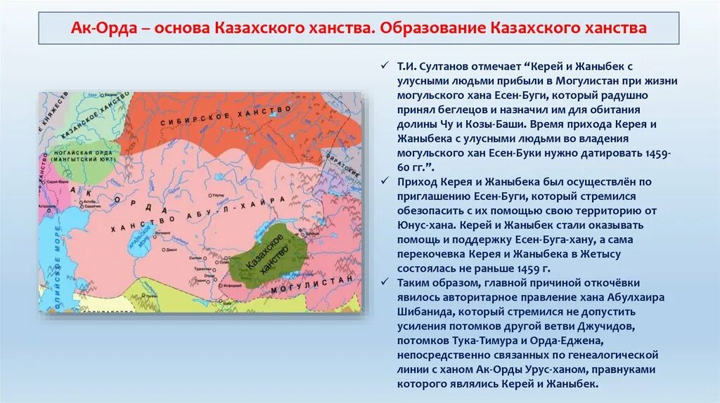 Ханы казахского ханства презентация