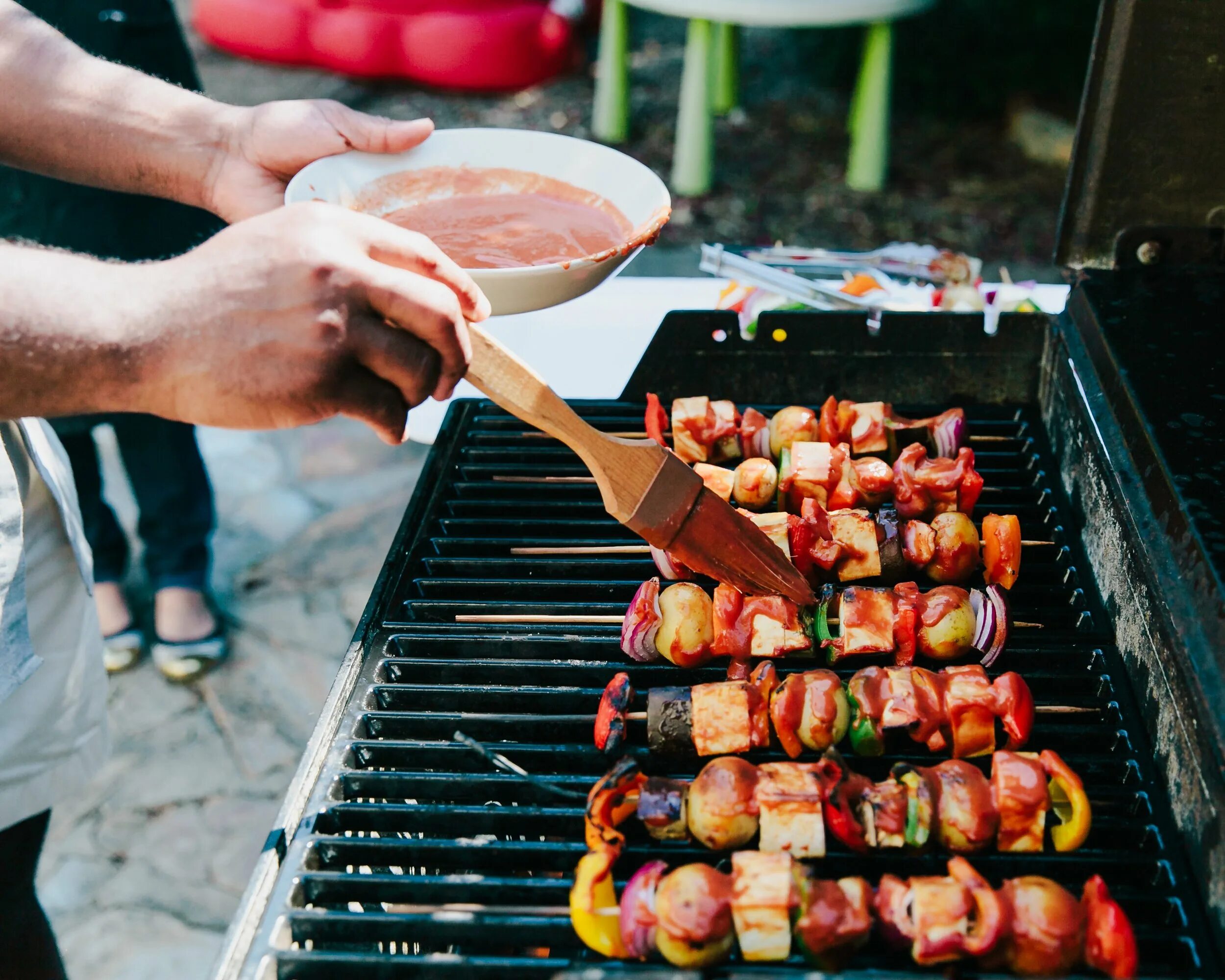 Барбекю для вегетарианцев. Шашлык из тофу. Вегетарианские BBQ. Тофу барбекю. Easy grill