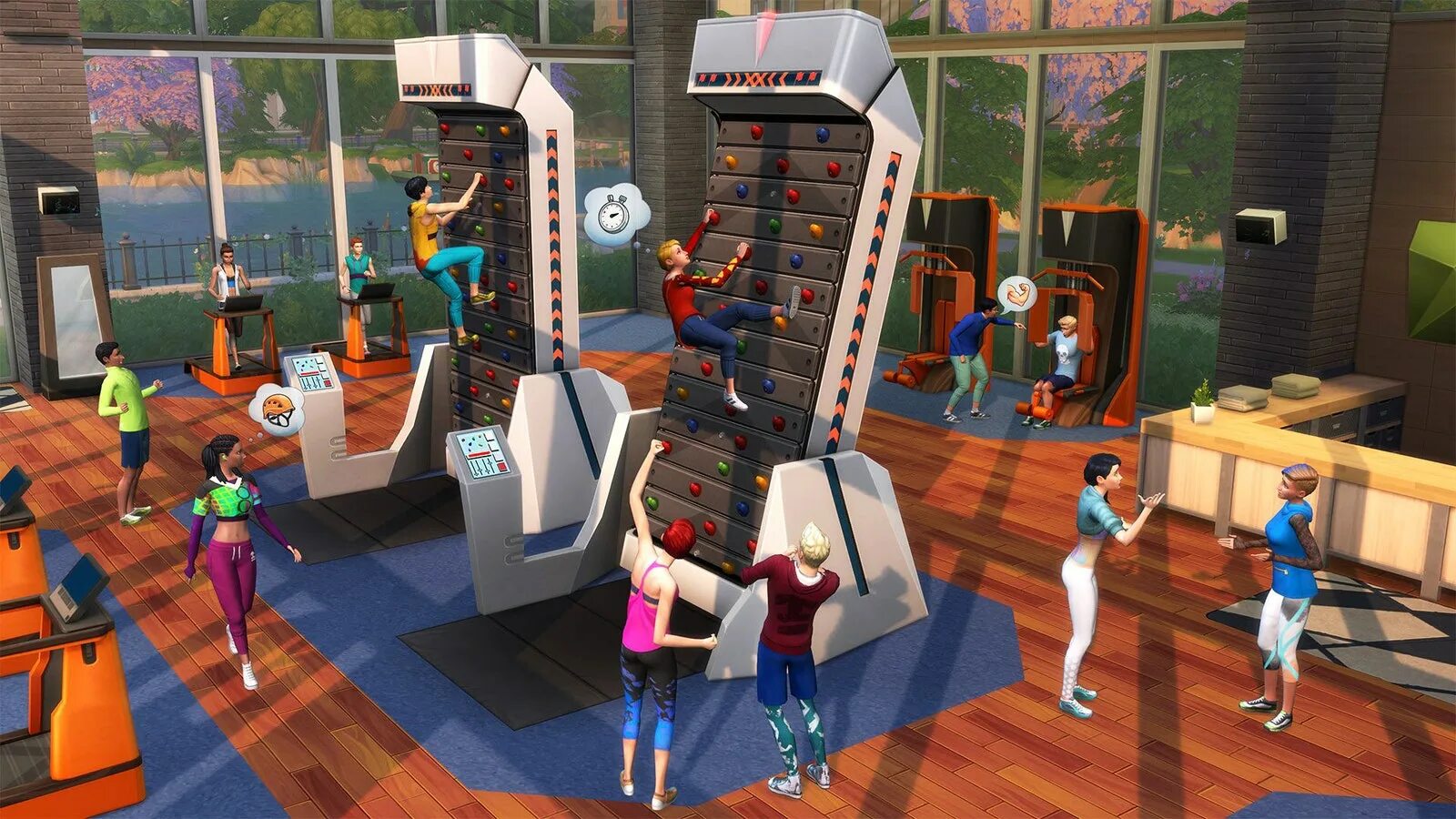 Симс 4 со всеми дополнениями на андроид. Симс 4 фитнес. sims 4 игра. симс 4 игровая. the sims 4 fitness stuff.