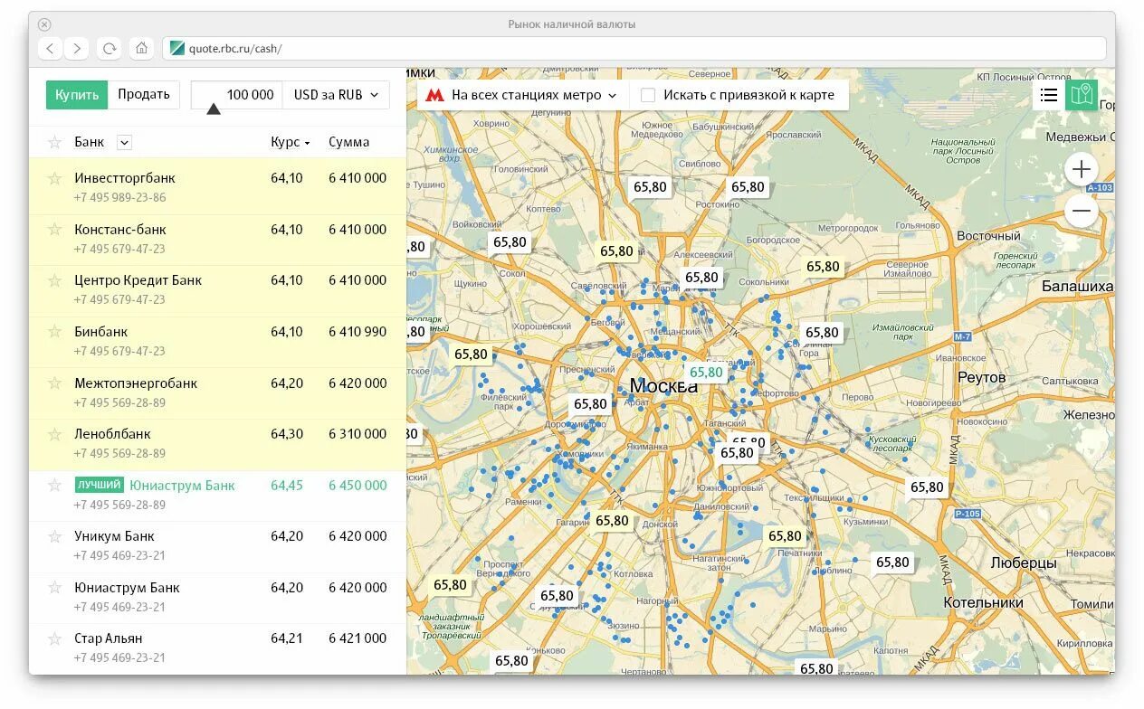 РБК рынок наличной валюты. Курсы на карте. Обмен валют с карты. Обмен валюты в Москве на карте. Курсы валют на карте москвы