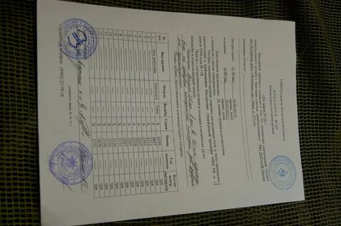 Протокол контрольного отстрела
