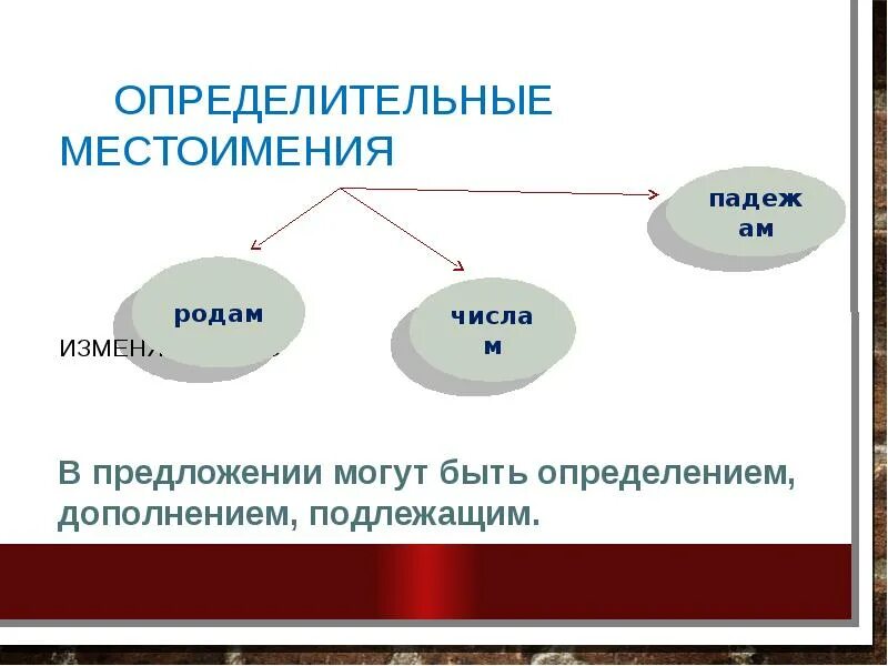 Определительные местоимения. Определительное местоимение примеры. Определительные местоимения 6 класс. Определительные местоимения в русском языке.