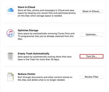 Восстановить корзину mac