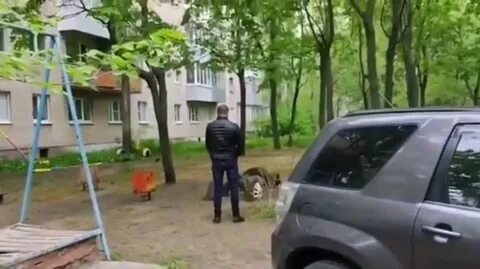 Во дворе мужчина