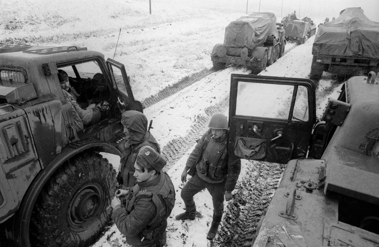 5 декабря 1994. Артиллерия в Чечне.