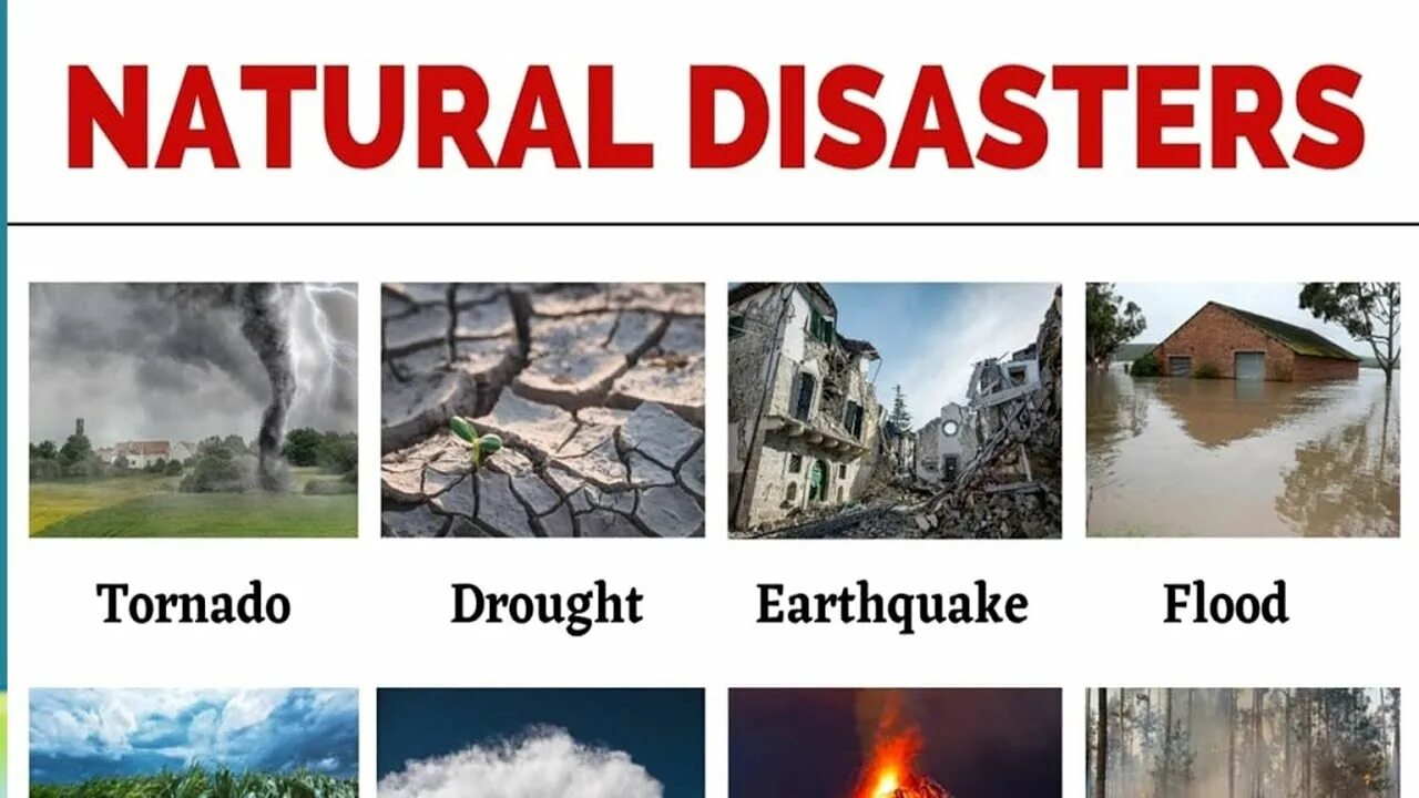 Природные катастрофы на англ. Natural Disasters. Natural Disaster упражнения. Natural Disasters список. Natural disasters 7 grade