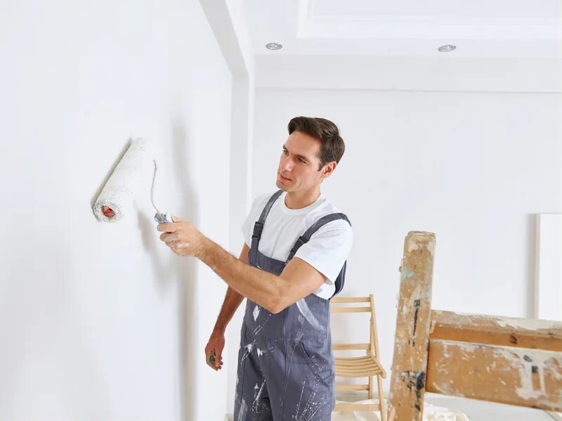 When the walls paint. Маляр эстетика. knauf строители. ремонт кнауф. painter painting wall painting.