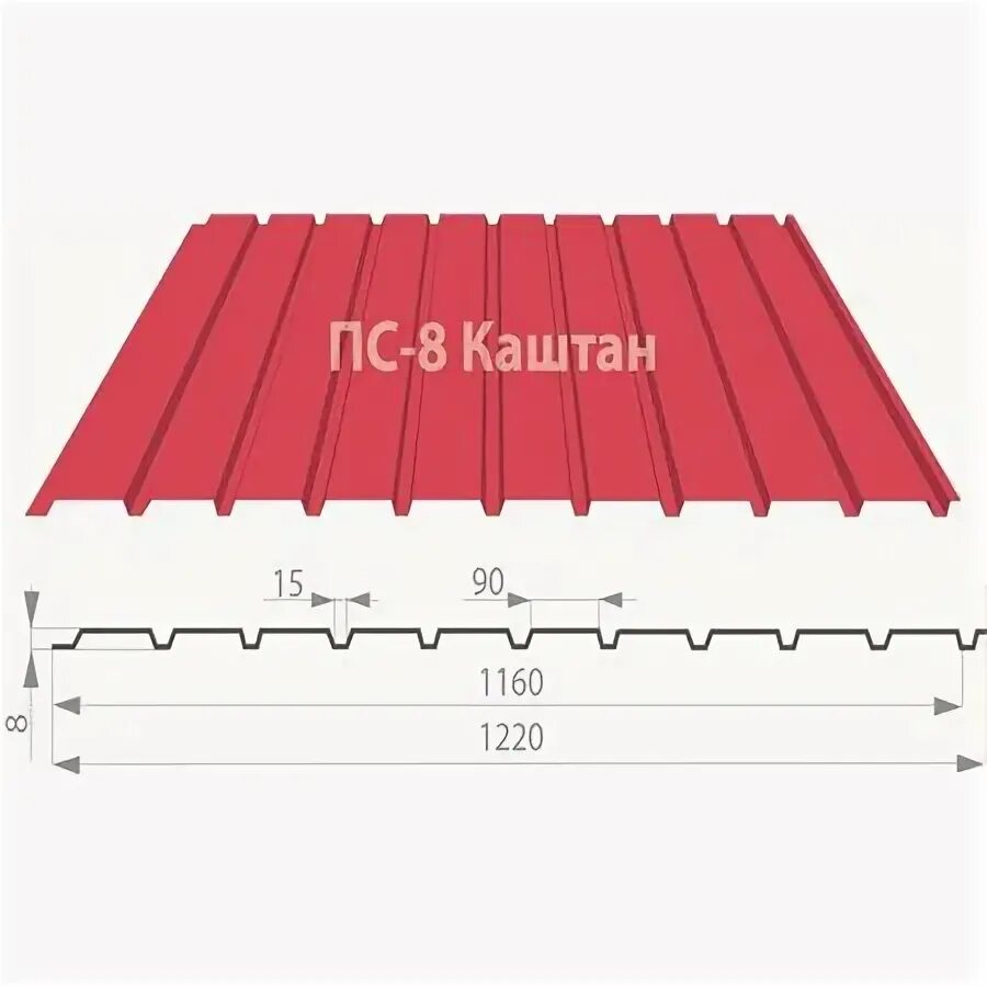 Полезная ширина профлиста пс8. Профнастил ПС-08 технические карта. ТКШ ПС-8-35. Пс 8 3