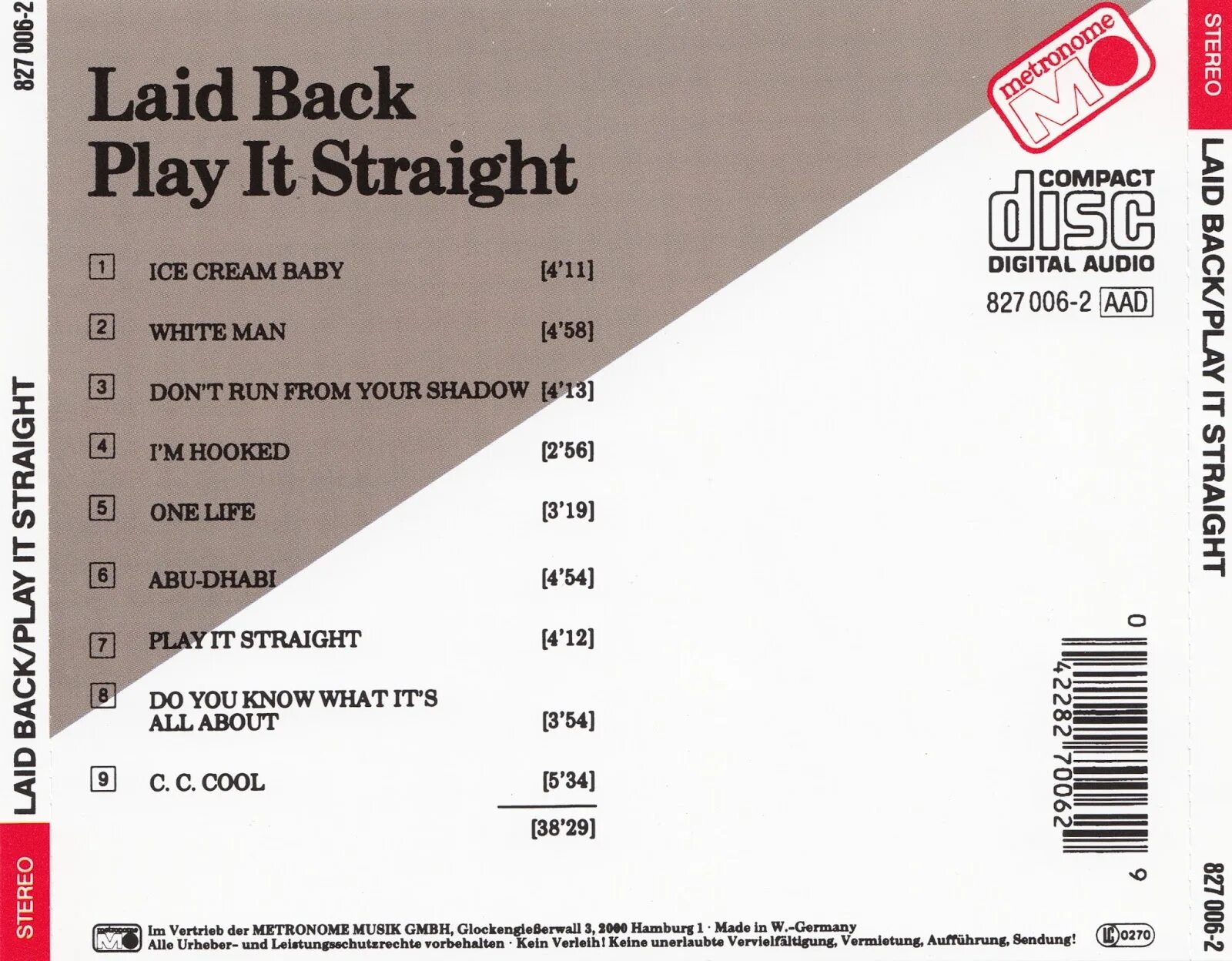 Run back to you lay. Laid back Play it straight 1985. Laid back "Play it straight". Laid back CD. Laid back 1981.