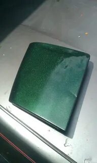 Атлас зеленый металлик
