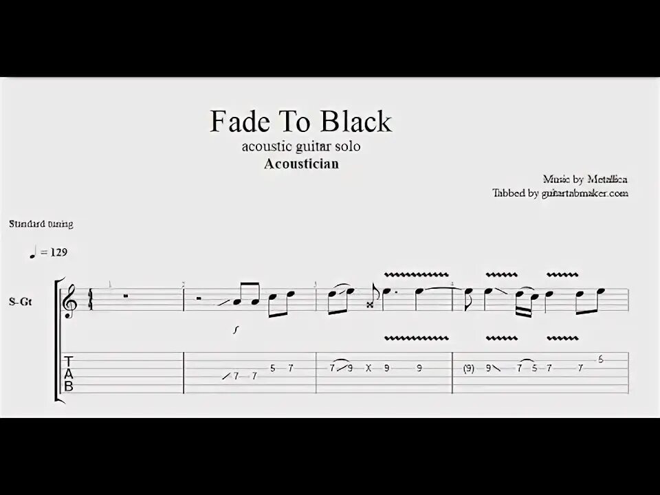 Fade to black tabs. Fade to black tabs acoustic. фэйд ту блэк табы. fade to black табы. табы fade to black акустика.