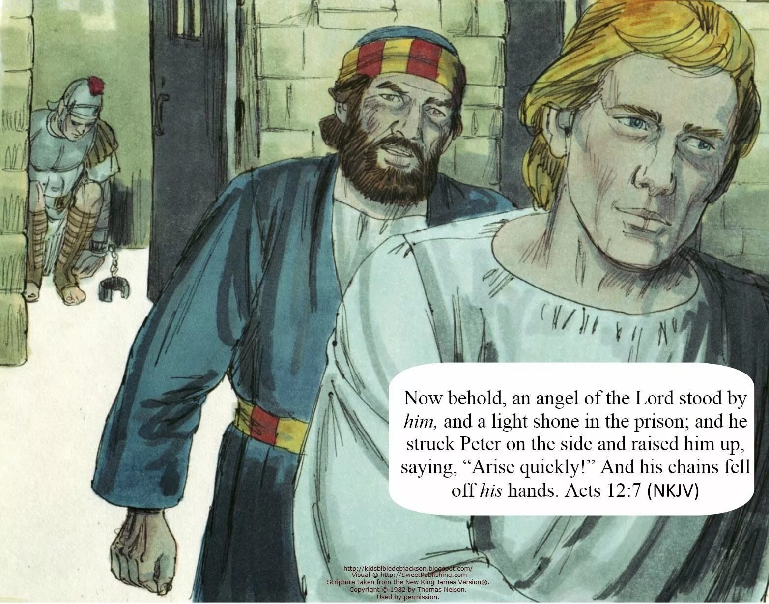 How did peter. Acts peter. the apostles delivered from prison.