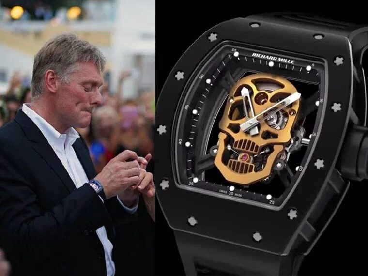 Часы за 10 млн. Часы Richard Mille RM 52-01. Часы Пескова Richard Mille RM 52-01. Richard Mille Песков.