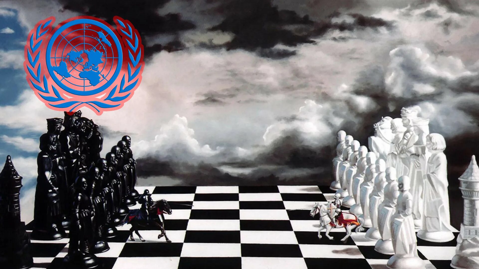 Музыка белый мир. Сюрреализм шахматная доска. Шахматы арт. Бог и дьявол шахматы.