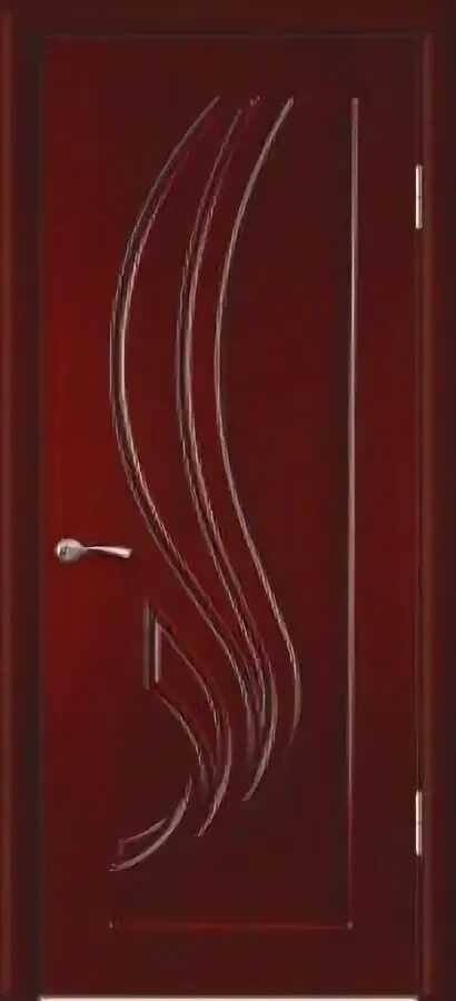 Двери цвета красного дерева