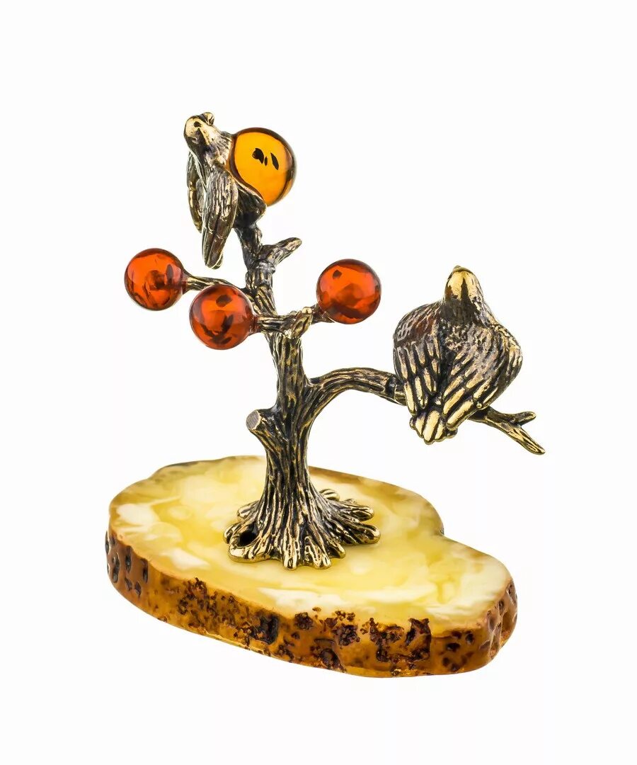 Сувенир птица. Статуэтка птица с янтарем. Фигурка птица дерево. Сувенир "птицы на дереве". Сувениры птиц