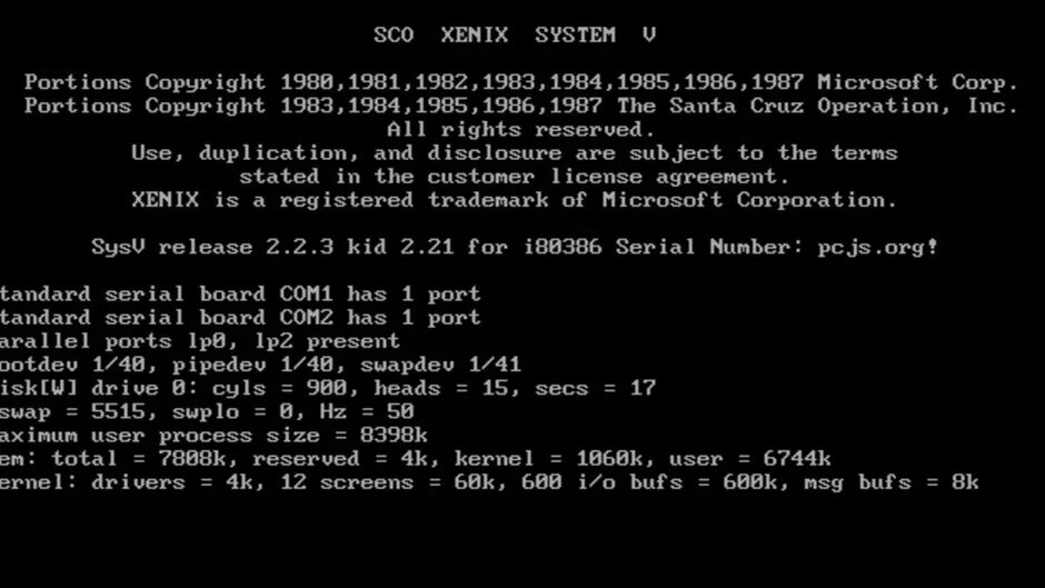 Microsoft unix. Microsoft xenix. ксеникс. xenix-nv.