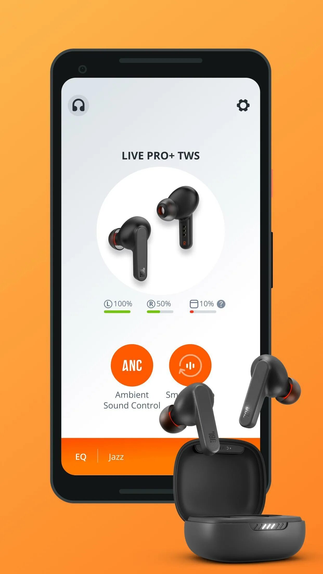 Музыка наушники андроид. Наушники беспроводные jbl tune 215 вт. Программа для jbl наушников. Приложение jbl headphones эквалайзер. Приложение для наушников jbl.