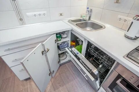 Кухня трубы в углу