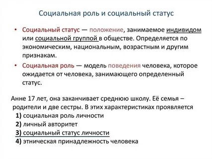 Смысл социальная роль
