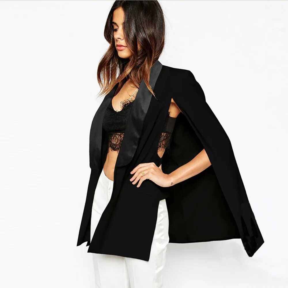 Платье рукава накидка. Блейзер-Кейп. Блейзер Кейп платье. Блейзер Кейп женский пиджак черный.