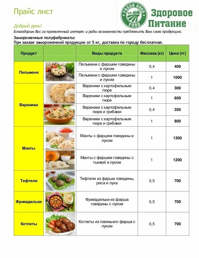 Прайс оптовых цен