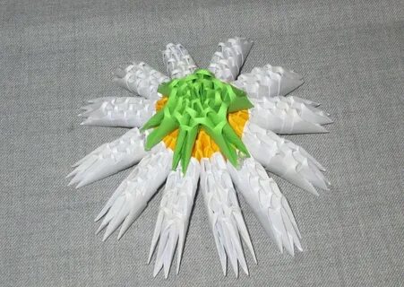 Оригами ромашка