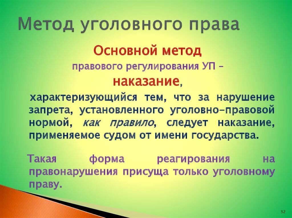 Метод правового запрета. Метод уголовного Пава. Уголовное право метод.