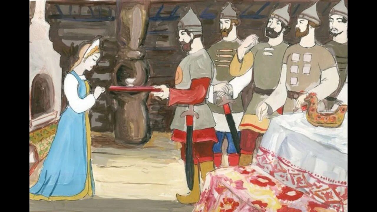 Картинка царевна и 7 богатырей