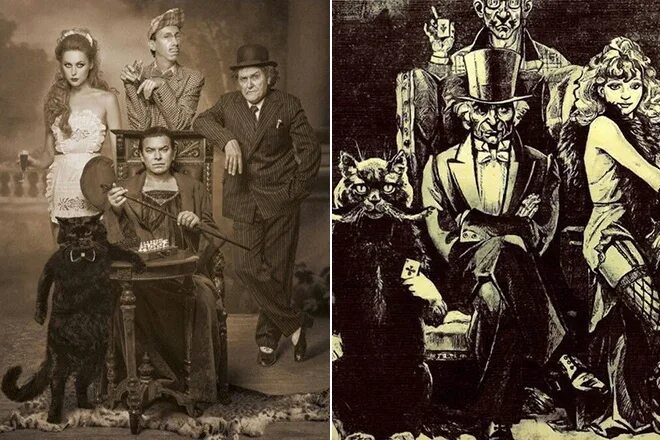 Кот бегемот мастер и маргарита. Булгаков мастер и маргарита иллюстрации мастер. Мессир игра бога. Мастер и маргарита 2005 коровьев и бегемот. Мастер и маргарита воланд и его свита картинки.