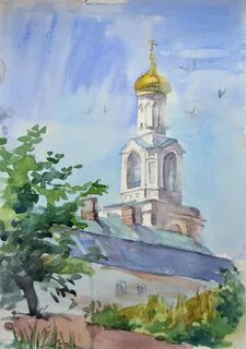 Колокольня рисунок