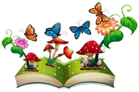 Раскрытая книга бабочки