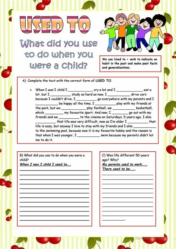 What did didn t you use. Used to упражнения. used to worksheets. used to упражнения worksheets. задания на used to.