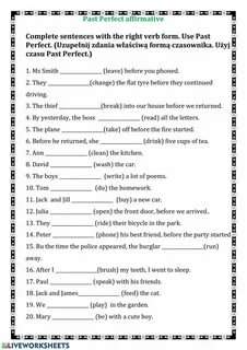 Perfect forms in english